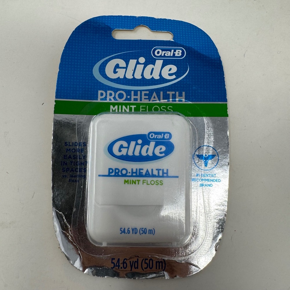 Oral-B Glide Pro-Health Mint Floss 54.6 Yd 50m Shred Resistant Dental Floss